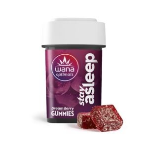 WANA OPTIMALS GUMMIES STAY ASLEEP (REC) Dream Berry [10pk] (200mg CBD/100mg THC/50mg CBN/50mg CBG)